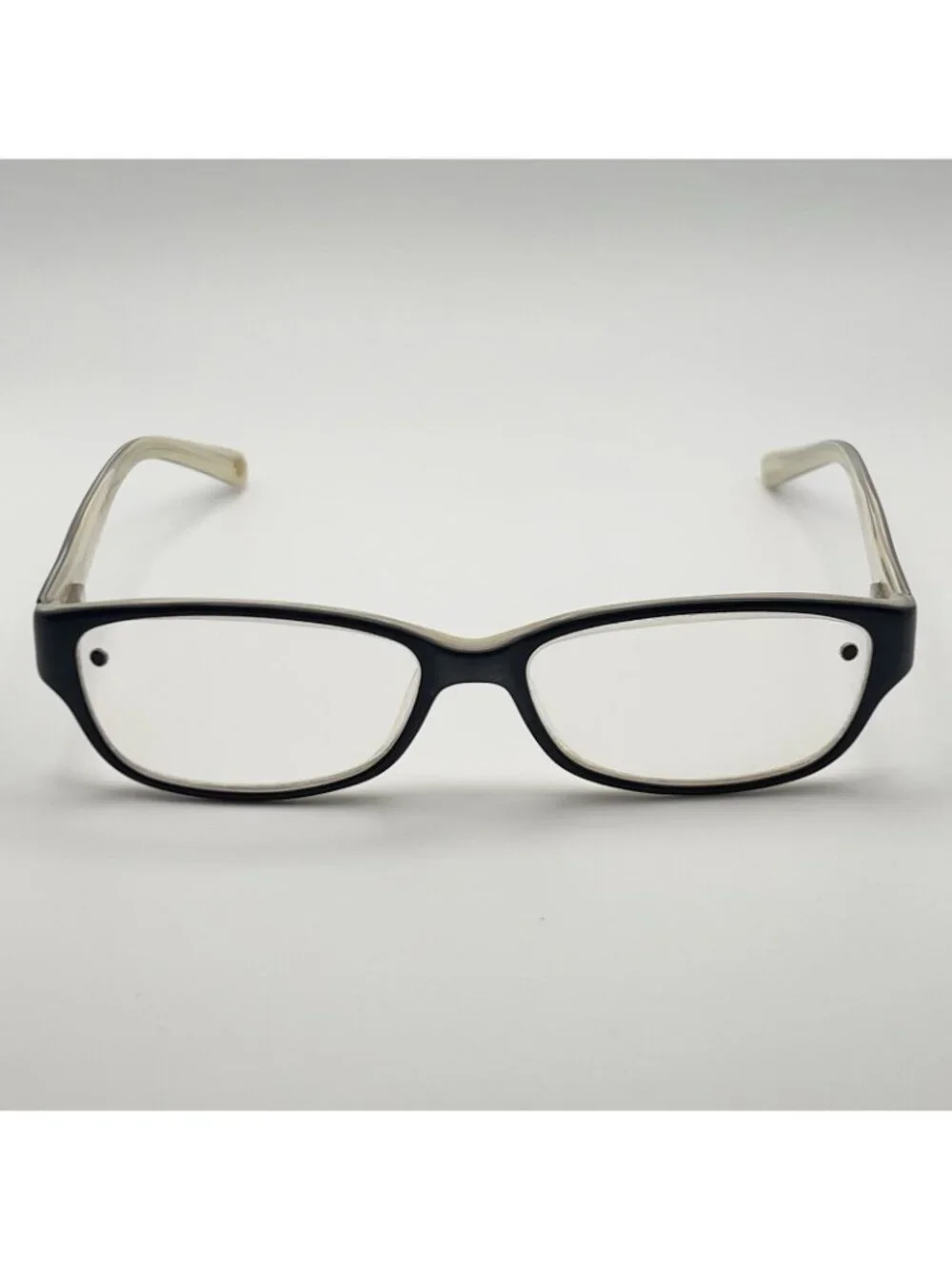 Banana Republic Buffy 0JPZ Eyeglass Frames Horn Black Tan Rectangle 53-15-130